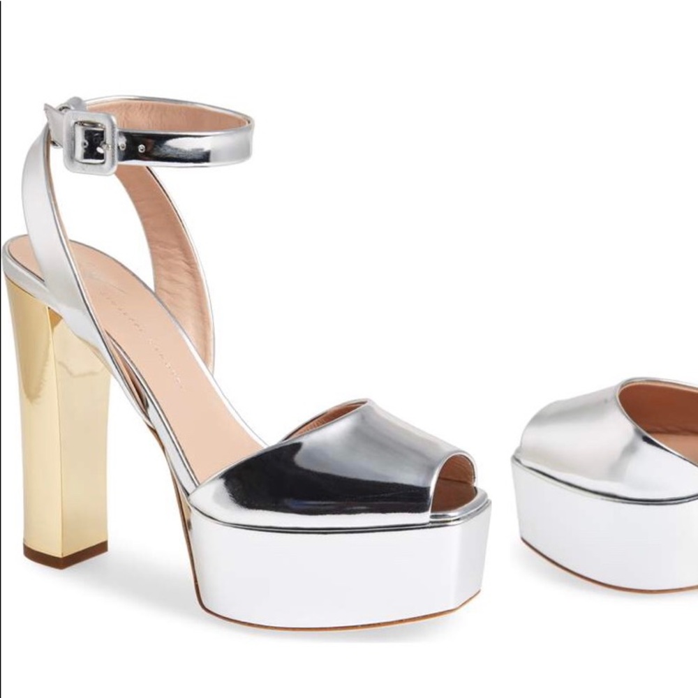 Giuseppe Zanotti Metallic Platform Heel